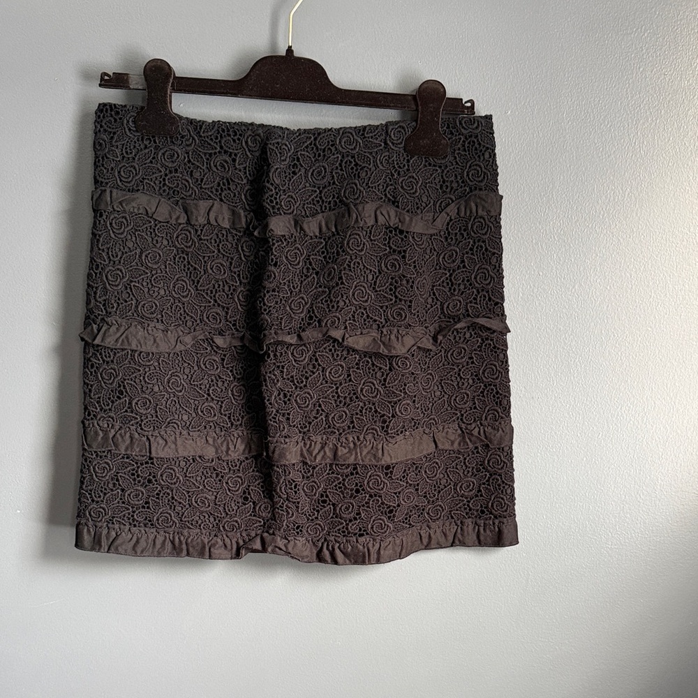 INC International Concepts Black Textured Mini Skirt
